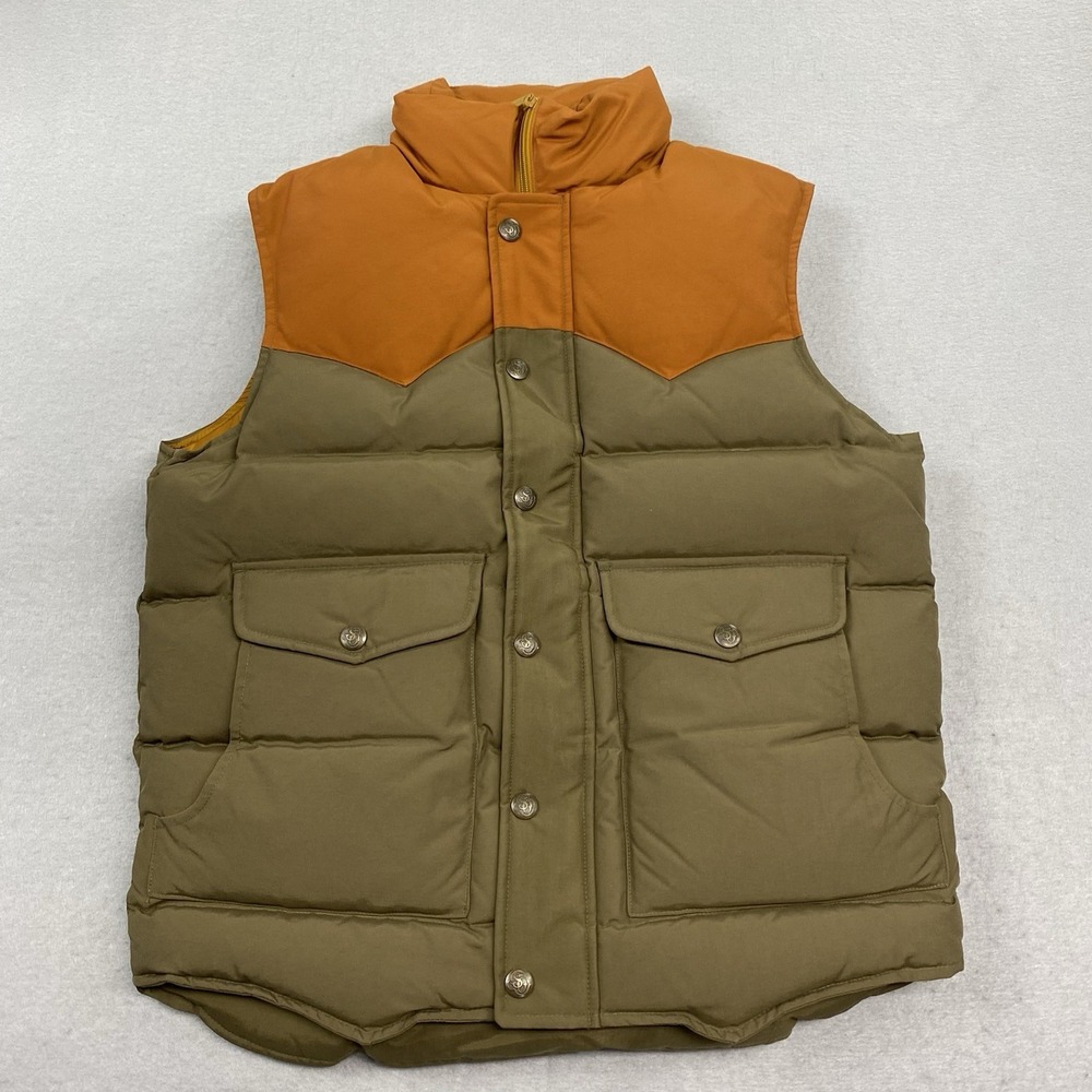Schaefer Outfitters Jacket Mens Small Cedar Bozeman Duck Down Vest Western Rodeo